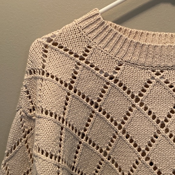 ✨LIKE NEW✨ Mango Aleta Cotton cropped openwork sweater - Picture 11 of 15